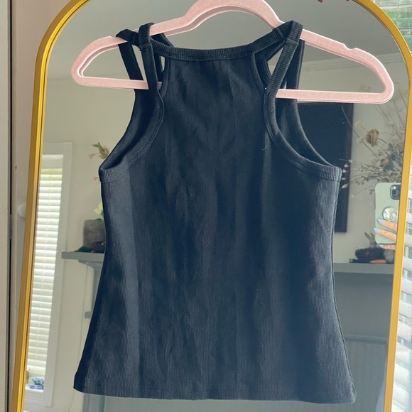 NWT Dance & Marvel Black Ribbed Strapy Tank Top Size M - Picture 7 of 7